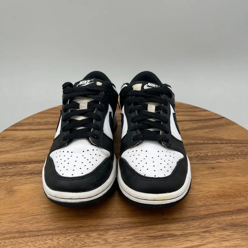 Nike Dunk Low Shoes Youth Boys 5Y Retro White Black Panda GS Casual Sneakers